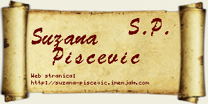 Suzana Piščević vizit kartica
